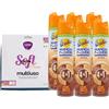 FEI FAN SET: Spray MangiaPolvere Antistatico LEGNO Con Cera D'Api. Elimina La Polvere, Barriera Antistatica, Profuma a Lungo, Nutre e Protegge 300ml + Panno In Microfibra SOFT (6 Spray + Panno Microfibra)