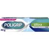 Poligrip Denture Adesivo Crema, Denti Finti e Parziali Fissativo, Ultra 40g