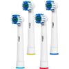 Xiaojikuaipao Migliora la tua salute orale con 4 testine di ricambio per spazzolino da denti | Denti con setole morbide | Compatibile con spazzolini elettrici Oral B | Consigliato dai dentisti | Bonus