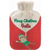 Ferocity Personalizzato Borsa dell'Acqua calda Bottiglia di acqua Borsa termica con un maglione in pile capacità 2 L Babbo Natale [092]