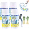 NNBWLMAEE Wild Sink and Drain Cleaner, Wild Pipe Cleaner, Pipe Dredge Deodorant 110g, Powerful Sink & Drain Cleaners, for Kitchen Bathroom Toilet Shower Deodorizing and Cleaning (4pcs)