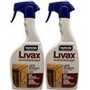 FEI FAN Latte Detergente Tutti i Tipi di Legno 500ml, Elimina Velocemente Sporco, Segni e Macchie, Rinnovando la Protezione della Superficie (2 Unità)