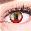 Meralens Lenti a Contatto Colorate Sharingan Rossa Rosse Circle Lenses Heroes Of Cosplay - con porta lenti a contatto - ideali per Manga Anime Halloween - Durata 1 Anno - 1 Coppia senza correzione
