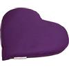 Giraffenland Cuscinetto a forma di cuore con semi di uva - 30 x 25 cm viola - Cuscino termico