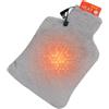 Generic Borsa 'acqua calda elettrica - Batteria 'acqua calda, alimentata tramite USB, regolabile, morbido riscaldatore in peluche, calore portatile, invernale, per interni, esterni, casa, div