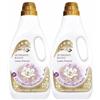 imi shop Detergente Bucato Laundry Professional, Cicli Brevi Profumati, Essenza Concentrata Rosa e Peonia, Fast Wash, 37 Lavaggi (Due Detersivi)