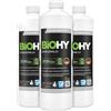 BiOHY Latte da spurgo (3 bottiglie da 1l) | rimuove i residui di cibo bruciato senza sforzo | pulizia accurata senza graffi (Scheuermilch)