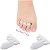 PEDIMEND Distanziatori per dita in gel con doppio anello (3 paia, 6 pezzi) | Forniscono sollievo da alluce valgo e dita sovrapposte | Unisex | Cura dei piedi
