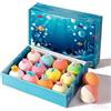 Generic Set di 12 bombe da bagno per bambini, con sorpresa, palline da bagno con giocattolo a sorpresa all'interno, palline da bagno biologiche con bolle ricche, regali per ragazzi e ragazze (#C)