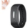 Ashopfun Ultrasonic Body Shape Wristband,Lymph Drainage Magnetic Bracelet, Magnetic Lymph Detox Drainage Bracelet for All Men and Women (Black)