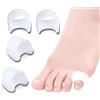 Generic Separatore Dita Piedi Mignolo Silicone, 4 Pezzi Separatori Distanziatori Mignolo, Divaricatore Per Le Dita Dei Piedi, Proteggi Mignolo, Per Evitare Sfregamenti E Alleviare La Pressione