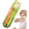 Generic Spazzolino da denti per bambini, 2 unità a forma di carota, setole morbide per cura gengivale, cura gengiva, delicata spazzolatura manuale, 3 anni e più ragazzi, ragazze, bagno casa