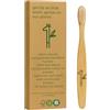 Of Lands Far Away Spazzolino da Denti in Bambù naturale per Bambini - Confezione da 3 | Setole Morbide 100% Bio-Based | Senza Plastica e Biodegradabile | Senza Nylon | Eco-Friendly | Certificato BPA free FSC,TÜV,FDA,CE