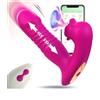 BOWQY Massaggiatore elettrico, Ṥucchia e Lînguá Çlitòrīdè per Donna Vîbràtóri Clídórídè Dónnà, con 10 * 10 livelli di massaggio regolabili 100% impermeabile (rosa rossa1)