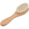 YUMILI Spazzola in lana per capelli per bambini, Spazzola in legno per allattamento per bambini, Spazzola per capelli con setole naturali per ripristinare lucentezza e consistenza
