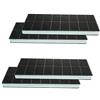 keenberk 4 X Filtro ai carboni attivi adatto per Bosch Siemens Neff Balay Constructa Küppersbusch cappe e set aria di ricambio per 00296178 - CD53030
