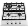 awolsrgiop Piano cottura a gas a 4 fuochi, 59 cm, in acciaio inox, piano cottura a gas, autoportante, con protezione automatica della fiamma, gas naturale/GPL, fino a 7500 W, per famiglie e ristoranti
