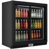Générique Posteriore Bar Refrigerato - 2 porte vetrate scorrevoli - 208 L - Illuminazione a LED - Temperatura da 2°C a 8°C - Compatto ed Economico