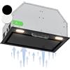 Klarstein Cappa Aspirante 52cm, Cappa Cucina con Filtro Cappa Cucina in Alluminio Lavabile in Lavastoviglie, Cappa Incasso con Flusso d'Aria 396 m³/h, Luci LED, Cappa Sottopensile con TouchControl