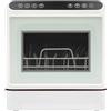 Madelynn Mini lavastoviglie 1100 W, 4 programmi di lavaggio e serbatoio dell'acqua da 6 l, controllo touch, sorgente luminosa a LED con tubo dell'acqua e misurino per appartamenti, camper