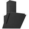 Silverline Cappa a parete da 90 cm, flusso aria 563 m³/h, 18.5 Kg, nero