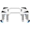 MiSMiAO Base frigorifero mobile, freno a 4 ruote a 8 zampe, base asciugatrice universale con supporto frigorifero regolabile,base mobile singola per essiccatore frigorifero[25cm]
