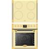 KAISER Art Deco EHC 6776 I ElfAD, set cottura a induzione, in stile retrò, 74 l, con piano cottura a induzione, Air-Fry