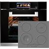 Kaiser Stufa di Cucina EH 6344 Forno da incasso vetro nero 79L + KCT 6705 I Piano cottura a induzione 60 cm