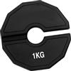 Yunmeryker Micro Dischi di Peso Frazionari in Gomma per Bilanciere, Forma Compatta, Facile da Maneggiare per Palestra, Powerlifting E Casa, 11 Cm X 11 Cm X 1,1 C, 1 kg