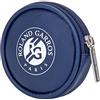 Roland Garros - Portamonete da tennis ufficiale, collezione ufficiale, blu, 9 x 2 cm, 2 Pieghe