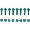 JAMNIK 8 viti e bulloni per skateboard, chiodi per ponte skate, set di hardware per la sostituzione (verde)