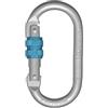 Irudek STEELSAFE 981 - Moschettone in acciaio con chiusura a vite a vite, apertura 18 mm, resistenza 25 kN, numero di serie inciso, ideale per lavori in altezza, certificato EN 362 B
