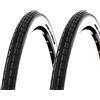 ECOVELO 2 COPERTONI 700X35C (37-622) 28 x 1.35 BIANCONERI CITYBIKE BICICLETTA STRADALE TREKKING 28 x 1 5/8 x 1 3/8