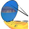 Generic Kayak, vela per sottovento, vela per windsurf, paddleboard, kayak, vele con finestra trasparente, portatile, per canoa, barca gonfiabile, yacht