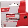 ZEFAL, Cartuccia CO2 16G - 2 Cartucce per Pompa CO2 Bici