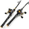 ZYDYZ Nuovo 1,8 m-2.7m Casting da Pesca Asta di Pesca in colata, Combinazione di Fusione, barretta telescopica Portatile e Combinazione di Bobina, Combo Asta e Rotolo, Pesca di Viaggio ZYDYZ