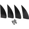 Generico Pinne Per Surf,Splitter Acqua Amovibile Per Kitesurf - Set Da 4 Pezzi Attrezzatura Leggera Rimovibile Per Surf, Nuoto, Immersioni E Sport Acquatici