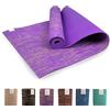 Myga Tappetino Yoga in Juta - Tappetino Antiscivolo per Yoga, Pilates, Meditazione e Fitness, Tappetino Multiuso con Cinghia per Il Trasporto, Ideale per Uomini e Donne, (Viola)(183 cm x 61 cm x 5 mm)