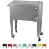 KAILUA COOLER Serve Cool Drinks Kailua Cooler - Frigorifero per bevande - scatola di raffreddamento - Box Frigo - Frigo Portatile - Carrello Portabevande - Carrello Mobile Bar - refrigerator (Rosso)