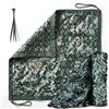 HGSlijuongs Telo Mimetico Bianco 3x5m（9.8x16.4ft） - Rete Mimetica Leggera e Adatta per la Caccia Militare, Ideale per la Caccia, Il Campeggio, Il mimetismo all'aperto e la Protezione Solare (210D)