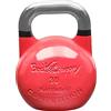 Bad Company Kettlebell in Acciaio per Uso agonistico I Peso a Sfera con Manico I Peso a Sfera da 10 e 12 kg di Colore Blu