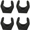 Carylozet Set di 4 clip di stivaggio per imbarcazioni marine, in plastica resistente, supporto per pagaia e canna da pesca per canne da pesca con diametro di 25 mm, accessori per canoa e zattera