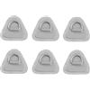 Osmond Toppa con A D da 6 Pezzi per Gommone, Kayak, Gommone SUP, Toppa in PVC con A D, Stand-Up Paddleboard, Canoa, Rafting, Grigio