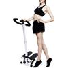 KigerNee Stepper Fitness Stepper nero con maniglia, 150 kg | Stepper professionale con computer di allenamento LCD e fasce di resistenza - Step Machine regolabile per casa, ufficio e palestra