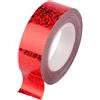 QSTDGVPW Nastro Autoadesivo Glitterato per Cerchi da Ginnastica Ritmica. per Decorazioni di Cerchi, Lavori Creativi, Accessori Professionali per Bambini. Adatt, Rosso