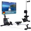 Skandika Vogatore Venn - Bluetooth - 8 Livelli di Resistenza - Supporto per Tablet - Fino 125 kg (grigio)