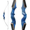 Generic Tiro con l'arco60 Black Hunter Original Recurve Bow Set American Hunting Longbow arco di legno 20-60lbs destra/sinistra per tiro con l'arco caccia tiro pratica (Mano sinistra blu, 35Ibs)