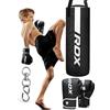 RDX Bambini Sacco da Boxe 2ft,Riempito Junior KARA Pelle di Maya Sacchi Pugilato per Muay Thai, Sparring, Kickboxing Allenamento, Arti Marziali, MMA