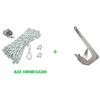 PIMAR marine equipment Kit ORMEGGIO Ancora 5 kg Catena Cima per Barca Trefoil Bruce in Acciaio Fuso ZINCATO