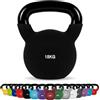 MSPORTS Kettlebell Professionale 2 - 30 kg | Ghisa Revestimento in Neoprene | incl. Workout PDF | diversi colori (Kettlebell Professionale 26 kg | Ghisa Revestimento in Neoprene | incl. Workout PDF | Porpora)
